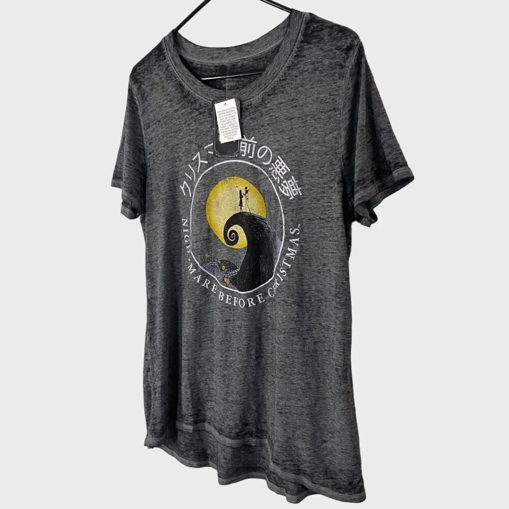 Disney The Nightmare Before Christmas T-Shirt Women's XL Short-Sleeve Tee New - Picture 2 of 11